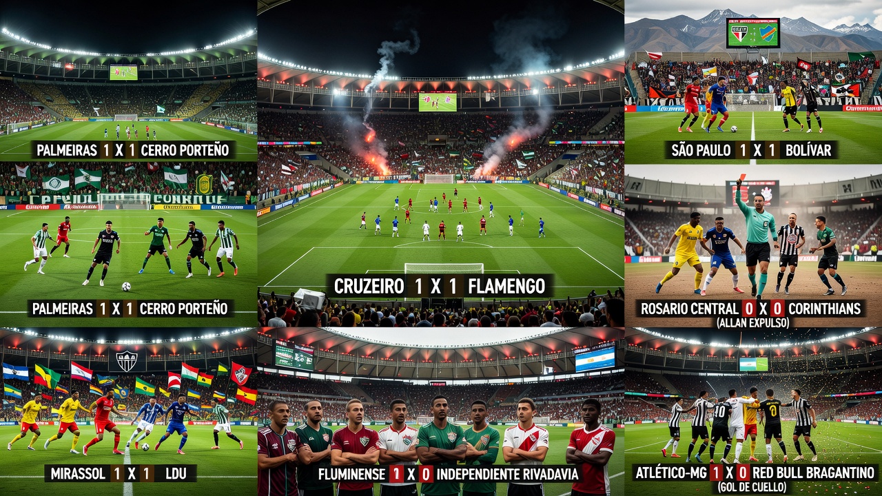 Brasileiros empatam em série de jogos de ida na Libertadores
